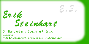 erik steinhart business card